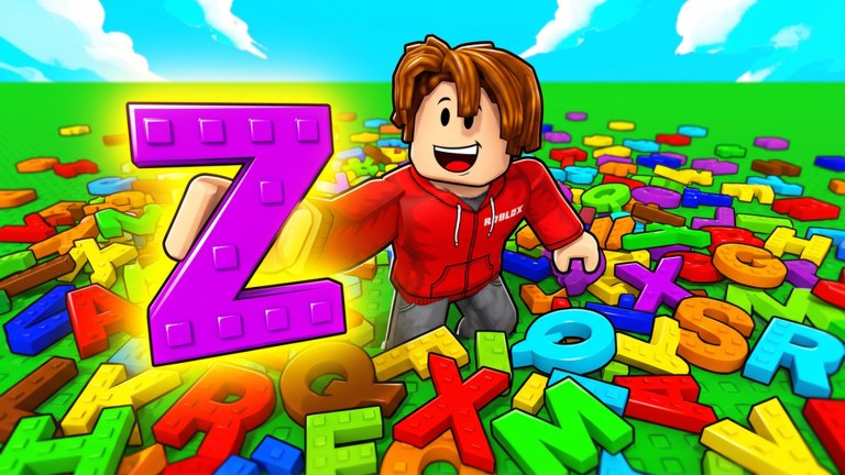 Collect The Alphabet Roblox letter board and pack gameplay screenshot